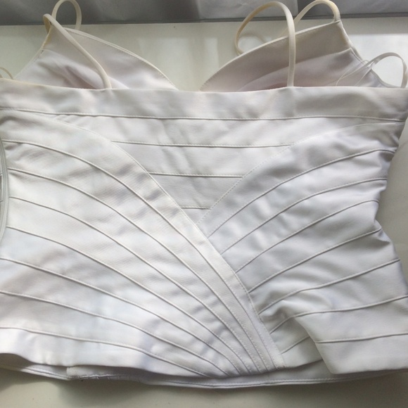White bustier cami top - Picture 4 of 5